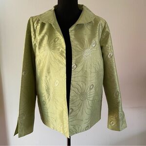 Grace Chuang like new green dress jacket with pockets